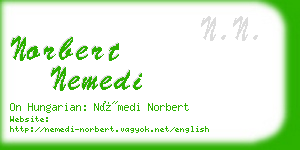 norbert nemedi business card